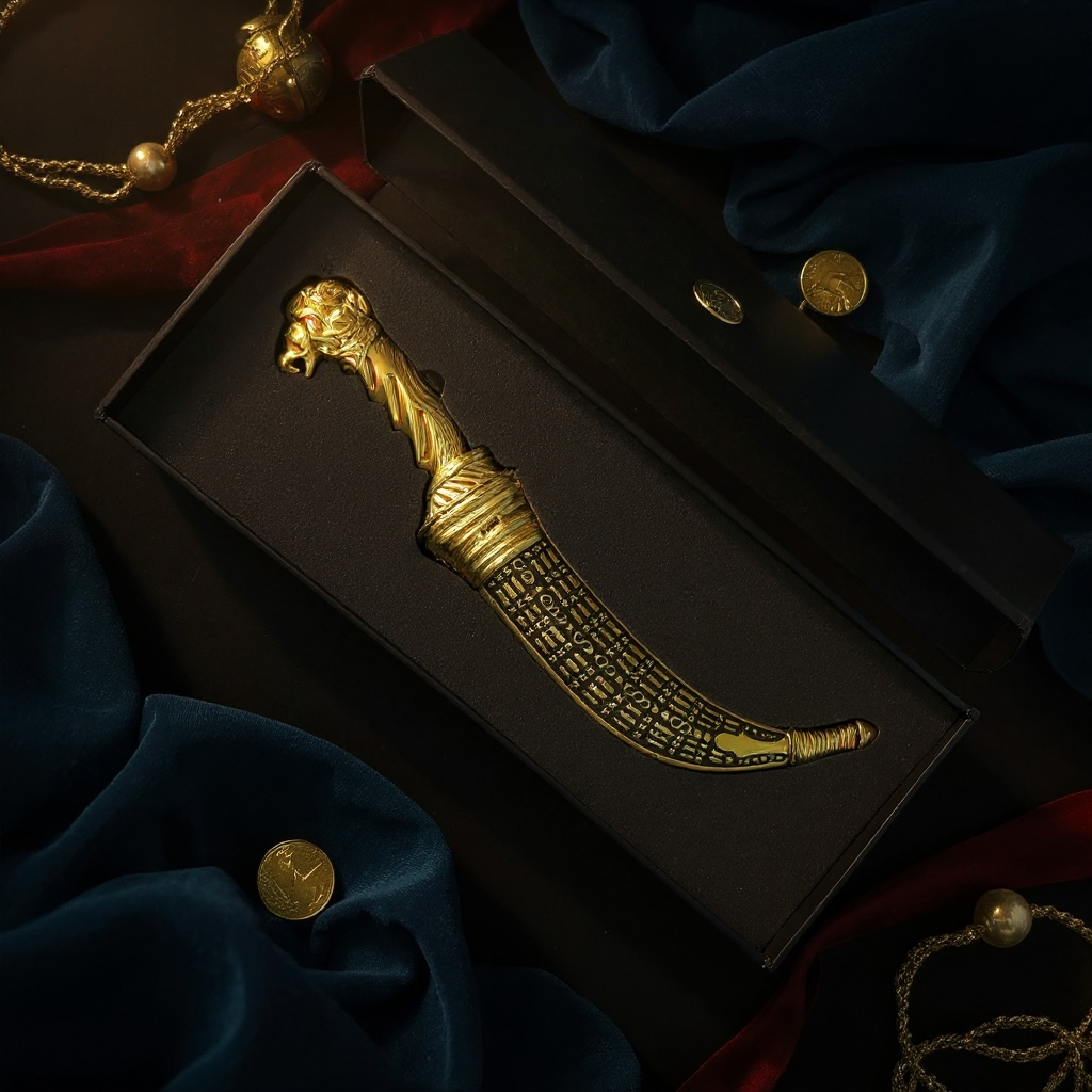 Lion Head Siri Sahib Kirpan | Premium Traditional Sikh Kirpan for Men