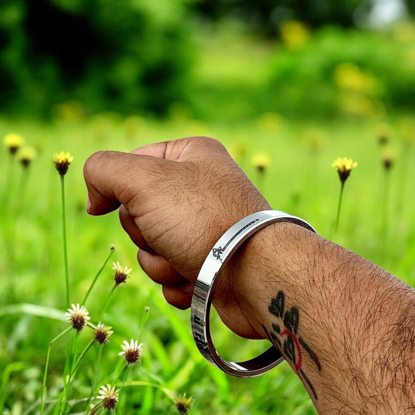 Radhe Radhe Stainless Steel Kada